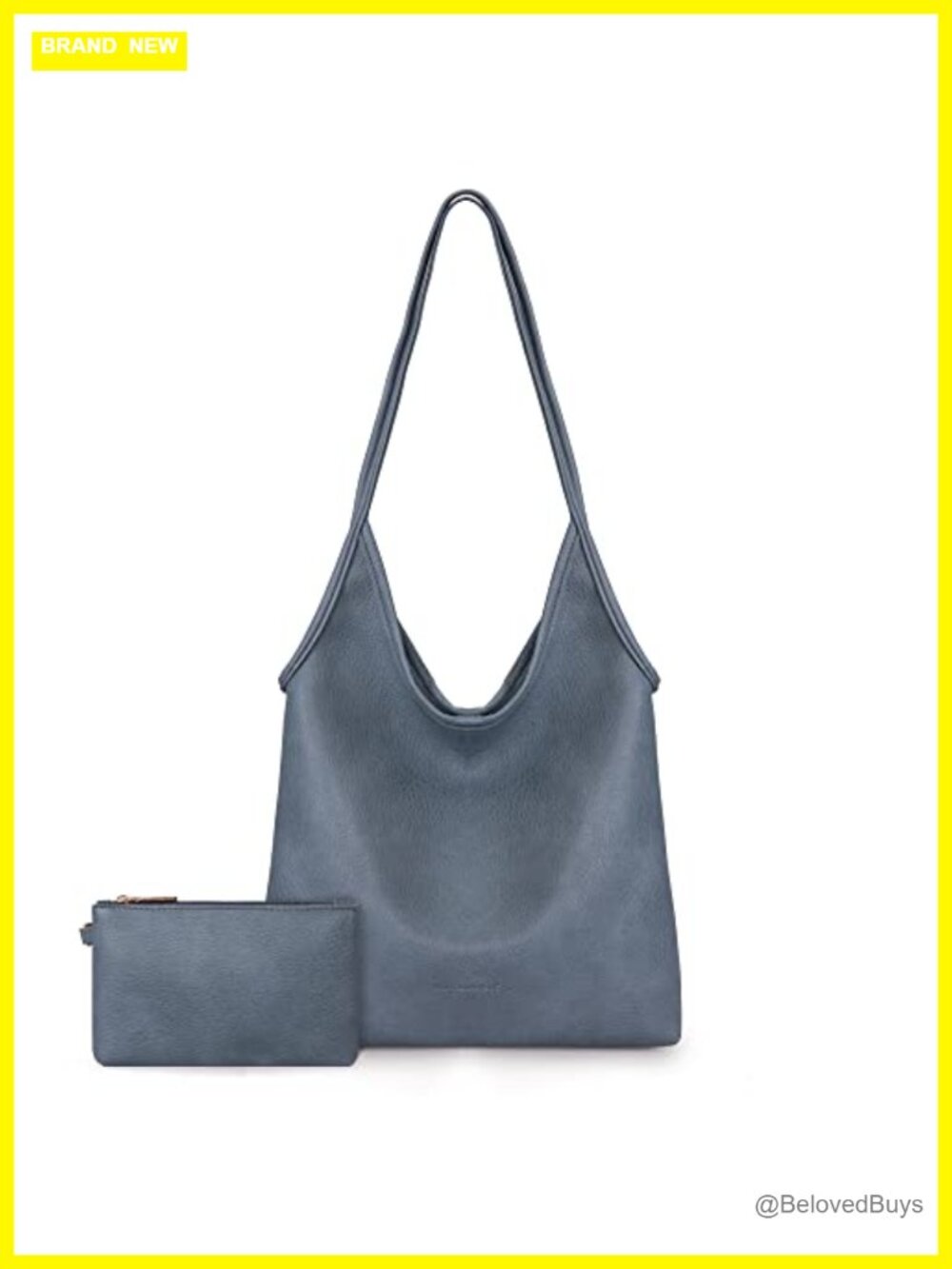 Slouchy Hobo Bag Soft Faux Leather Designer Shoulder Purse